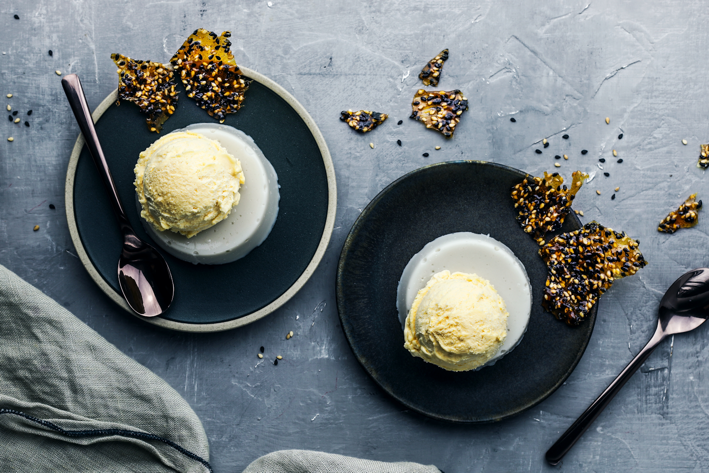 Mango auf Kokos Panna Cotta