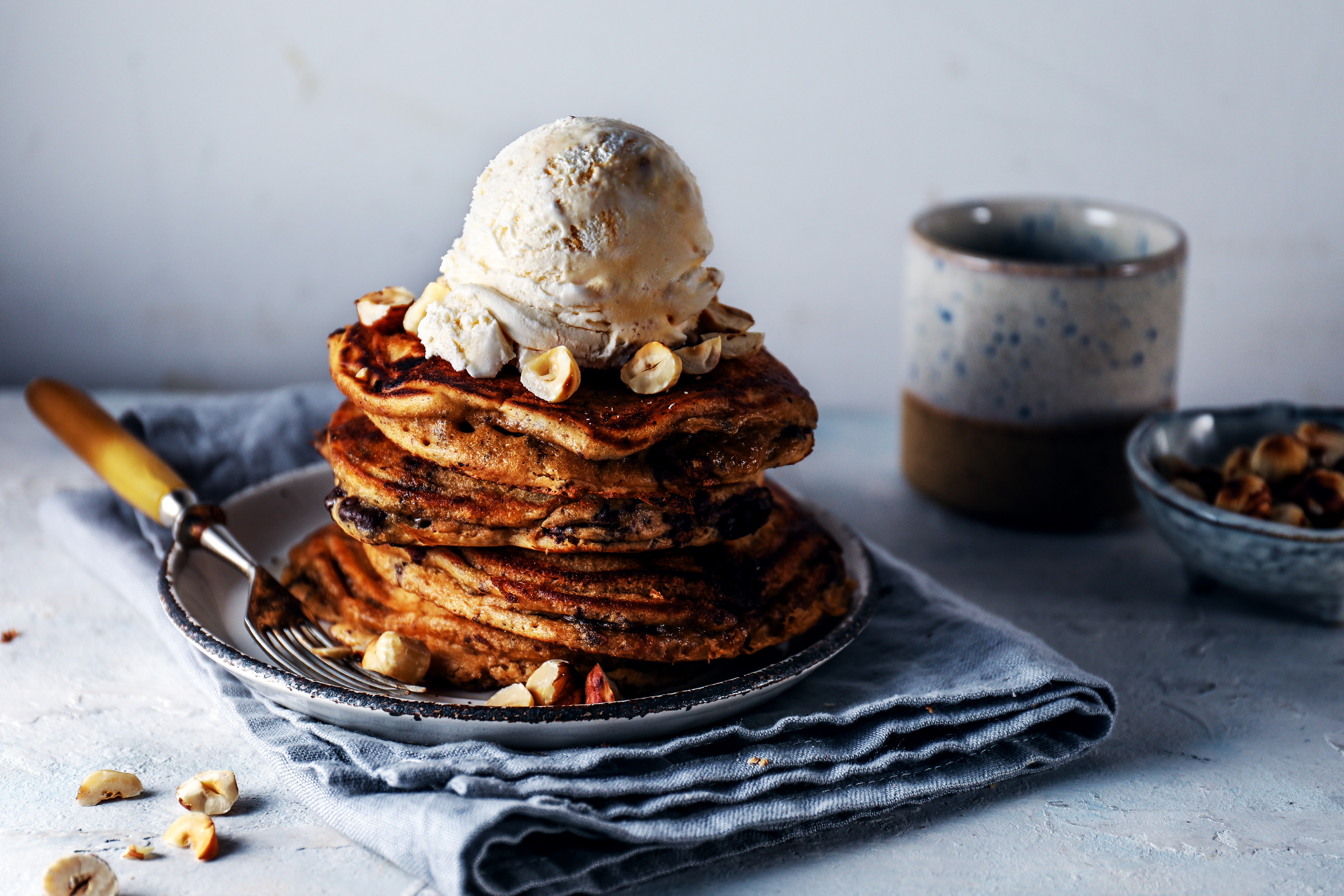 Cookie Dough mit Mocca Pancakes